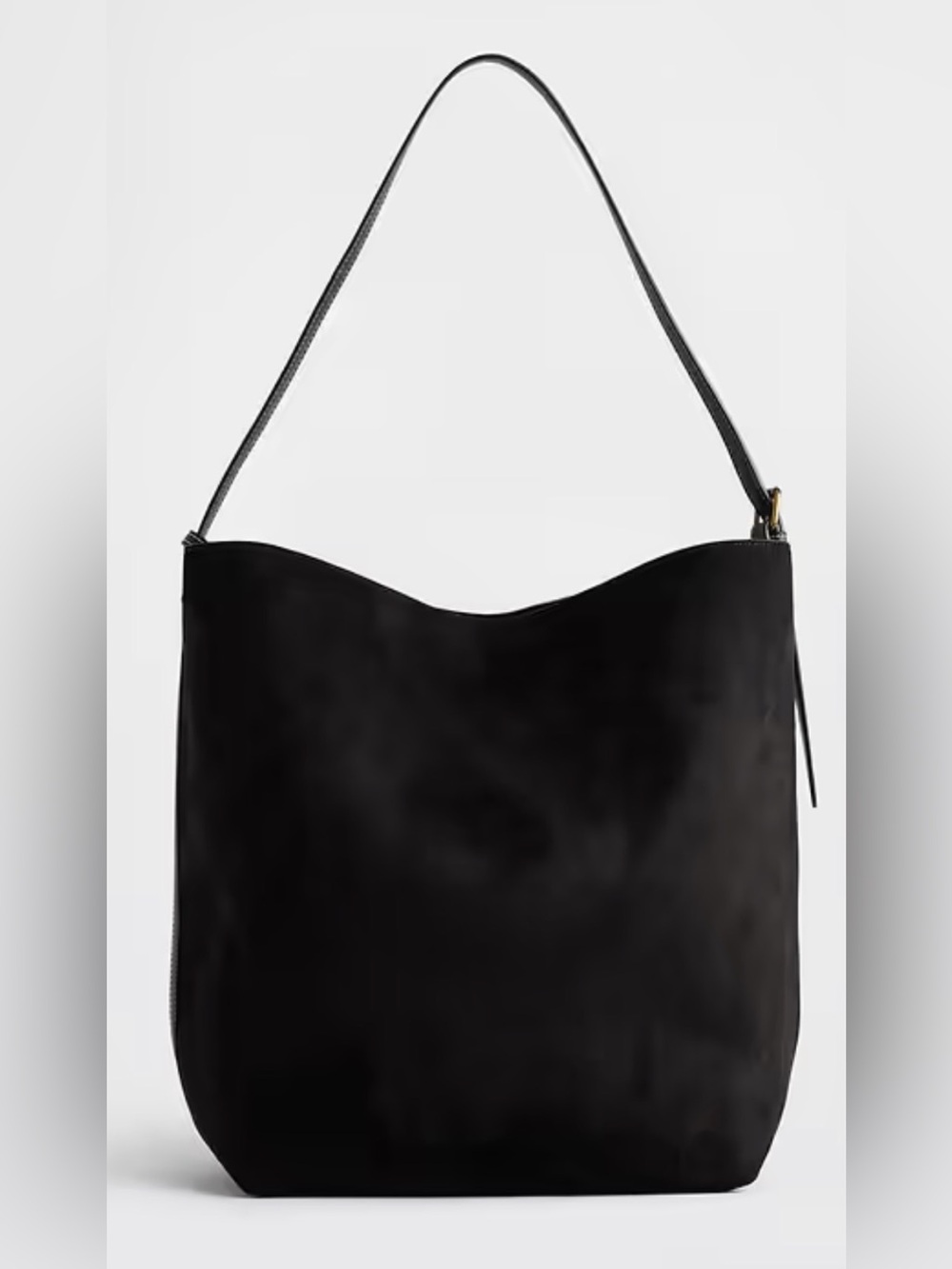 Gap Vegan Suede Bucket Bag in True Black